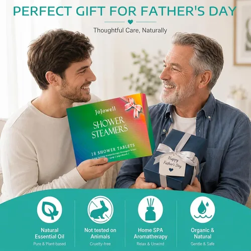Miniatura 2 de JoJowell Vaporizadores de ducha para aromaterapia, paquete de 18 regalos de cumpleaños para mujeres y hombres, regalo del día del padre para papá