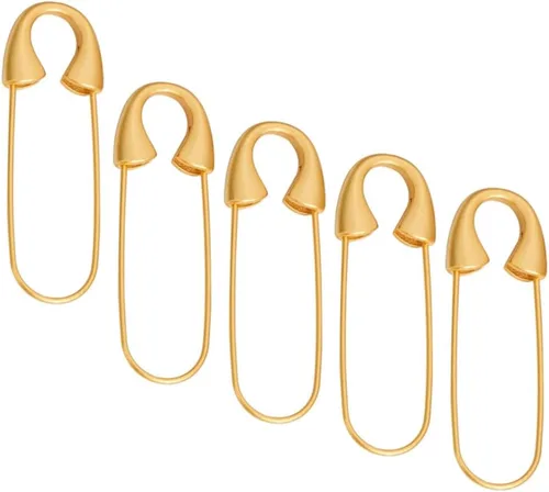 Broche de seguridad resistente, 5 piezas, broches de metal con cierre de resorte, costura para manualidades, ropa, sombreros, faldas, prendas