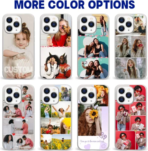 Miniatura 5 de Fundas personalizadas para teléfono con múltiples costuras de silicona, regalo para niñas, mujeres, familiares, amigos, para iPhone 11, 12, 13, 14