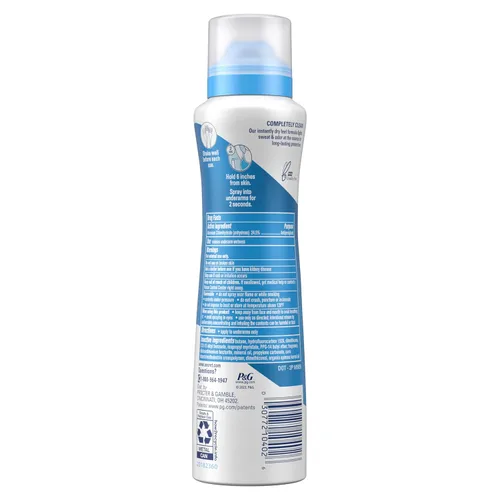 Miniatura 9 de Secret Outlast Desodorante antitranspirante en aerosol seco para mujeres, protección contra el sudor y el olor de 72 horas, minerales que equilibran