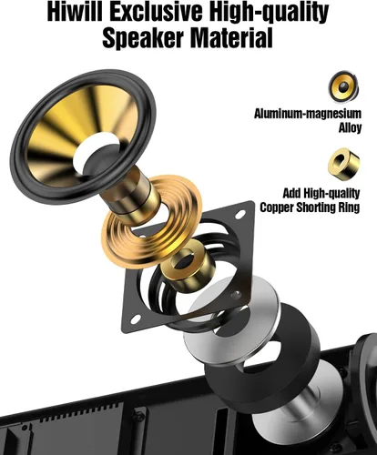 Miniatura 6 de Hiwill Dolby Atmos - Barra de sonido de 5.1 canales para Smart TV, con subwoofer de 5.25 pulgadas y 2 altavoces traseros con sistema de sonido