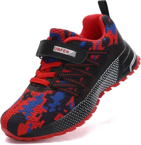 KUBUA - Zapatos deportivos para niños y niñas, tenis para correr, ligeros, transpirables, deportivos y atléticos