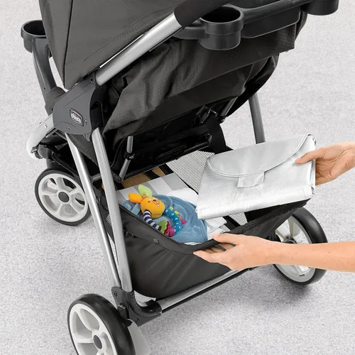 Miniatura 5 de Chicco Viaro Travel System, Viaro - Cochecito de plegado rápido con asiento y base KeyFit 30, Apex/negro
