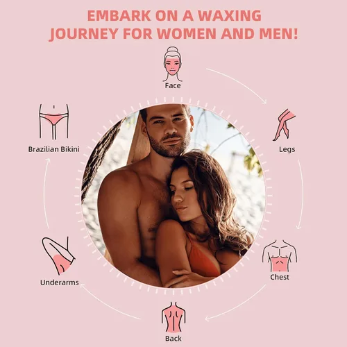 Miniatura 7 de GIRLEARLE - Perlas de cera dura para depilación, 2.5 libras, con aceite de rosa infundido, cera brasileña para bikini para mujeres y hombres, piel