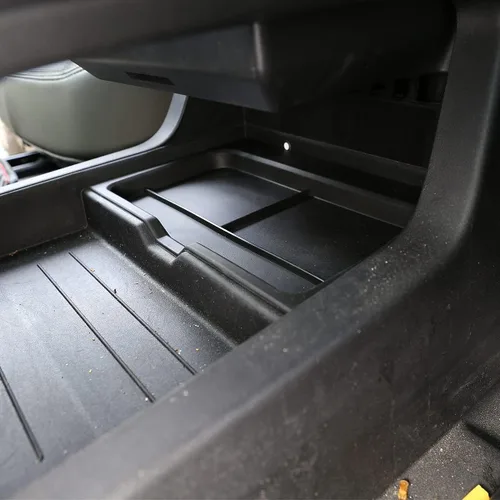 Miniatura 5 de YIWANG Reposabrazos para consola central de coche, color negro, tapete antideslizante para Land Rover Defender 90 110 2020-2022 Accesorios