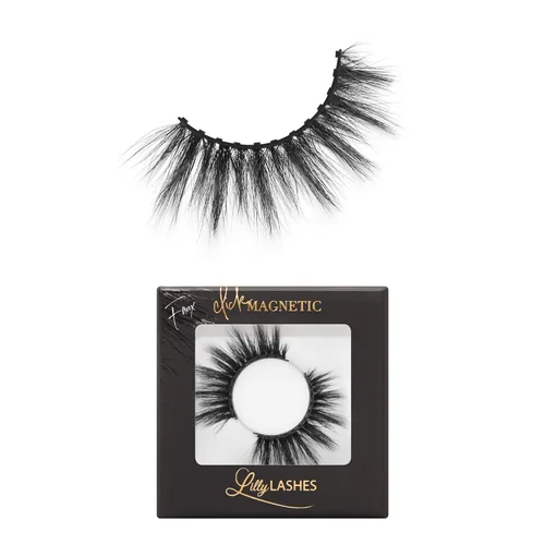 Lilly Lashes Pestañas magnéticas Click - Pestañas postizas magnéticas de visón sintético Miami Flare para un aspecto natural - Pestañas postizas,