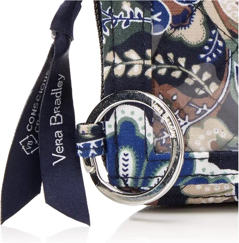 Miniatura 3 de Vera Bradley Cartera pequeña de algodón con cremallera para mujer con protección RFID
