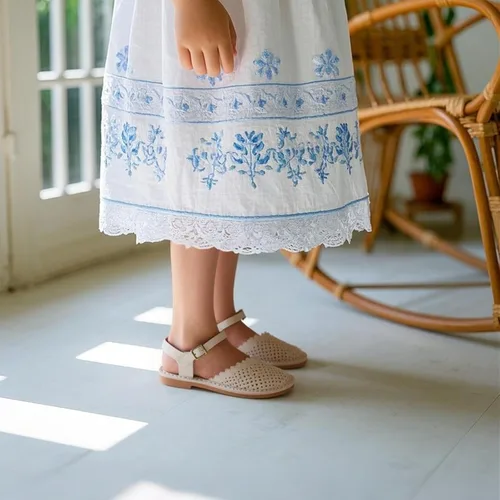 Miniatura 74 de THEE BRON Sandalias cómodas para niñas, zapatos para niños, sandalias rellenas