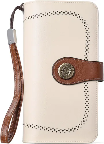 Miniatura 6 de BOSTANTEN Maletín para mujer Laptop Tote 15.6 pulgadas Cuero auténtico bolso de trabajo bolsa de trabajo Beige paquete cartera para mujer, Beige