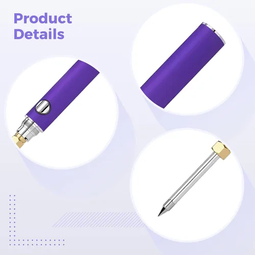 Miniatura 2 de Portable Cordless Soldering Iron, Usb Recharge, 3 Heads, Solder Wire, 1100Mah Battery, 510 Interface, Quick Heating