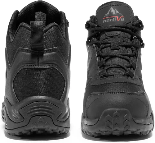 Miniatura 7 de NORTIV 8 Botas de senderismo impermeables para hombre, ligeras, a medio tobillo, botas de senderismo para exteriores