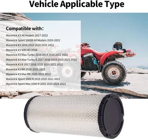 Miniatura 4 de 715900422 Filtro de aire de repuesto para Can-Am Maverick X3 XDS XRS 1000 900 R, Maverick X3 MAX, Max XDS XRS Turbo R RR, Maverick Sport 1000R Max