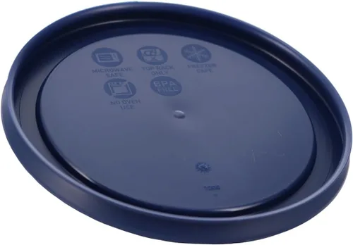Miniatura 5 de Pyrex 7200-PC Tapas de Almacenamiento Redondas Azul Oscuro de 2 Tazas - Tapas Pyrex Originales Genuinas - Paquete de 2