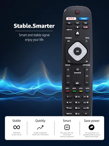 Miniatura 3 de PZL Nuevo reemplazo universal NH500UP para control remoto Philips TV, para Philips Smart TV 43PFL4902/F7 40PFL4901/F7 50PFL5602/F7 43PFL5602/F7