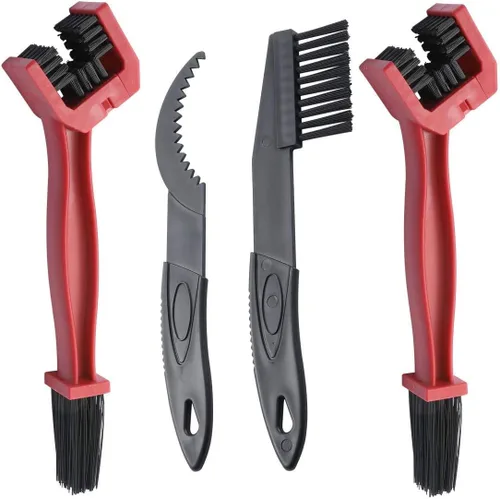 Herramienta limpiadora de cadena para motocicleta, MTB Mountain Road Bike Rojo