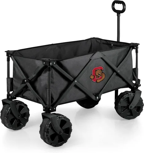 Miniatura 28 de PICNIC TIME NCAA Adventure Wagon Elite - Carro de playa plegable todo terreno con ruedas grandes, tapa superior de mesa y forro suave para enfriar