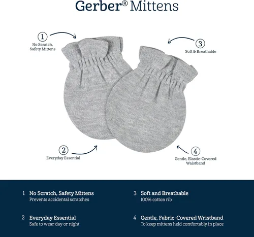 Miniatura 5 de Gerber baby-girls Cap and Mitten Sets