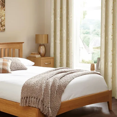 Miniatura 3 de BUHUA Juego de 2 paneles de cortinas opacas con estampado de vid plateada, cortinas con aislamiento térmico para oscurecer la habitación