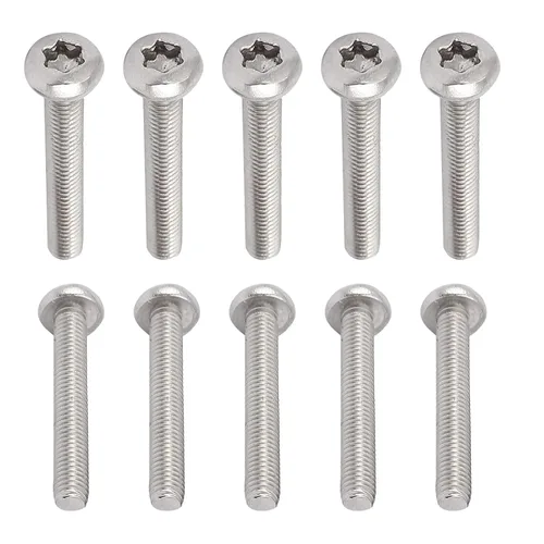 Miniatura 51 de DTGN Tornillos Torx de cabeza plana M1.0.236x0.118 in (DXL), paquete de 20, buenos para maquinaria, sujetadores de seguridad Torx de acero