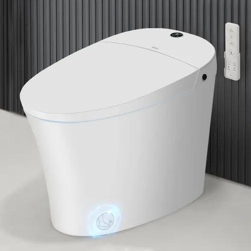 Miniatura 9 de EPLO Inodoro Inteligente, Inodoro Bidé Asistido por Bomba, Descarga de Emergencia, Asiento Calefactado, Doble Descarga Automática, Agua Tibia