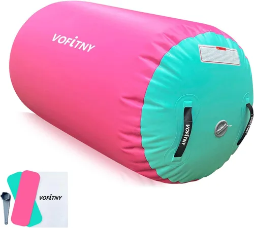 Miniatura 10 de VOFiTNY Gimnasia Equipo de Tumbling Barril de aire Inflable Octágono Vaso Rodillo Back Bend Trainer Animadoras Sin Bomba Menta nopump