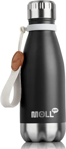 Miniatura 13 de Botella de agua para niños, botella de agua deportiva de acero inoxidable de 12 onzas con aislamiento al vacío para la vuelta a la escuela, botella