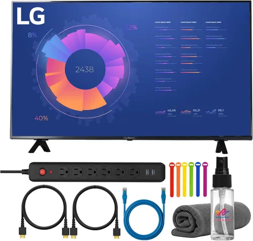 LG UR640S0 - Televisor de señalización digital inteligente 4K UHD de 50 pulgadas, pantalla IPS de 3840 × 2160, soporte HDR, plataforma webOS y