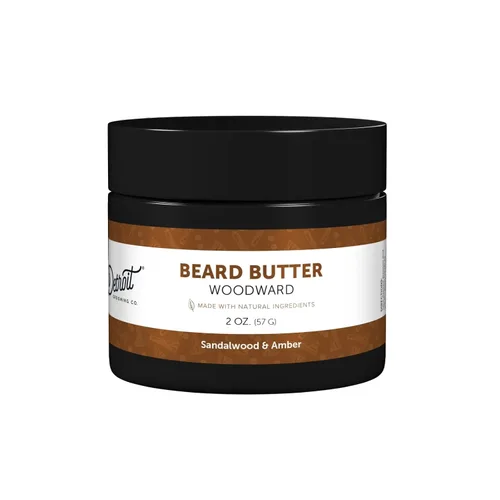 Miniatura 22 de Detroit Grooming Co. Mantequilla para barba para hombres Suaviza, espesa e hidrata con aceite de cártamo y manteca de karité Aroma 313, 2 onzas