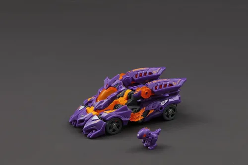 Miniatura 2 de 52TOYS Beastdrive BD-03 Naughty Saur - Figura de acción de juguete de deformación, juguetes de conversión en vehículo y bestia, regalo perfecto
