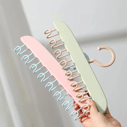Miniatura 2 de Colgador superior, organizador de brasieres con ganchos para corbatas, trajes de baño, vestido, 11 x 5.5 x 1 (verde)