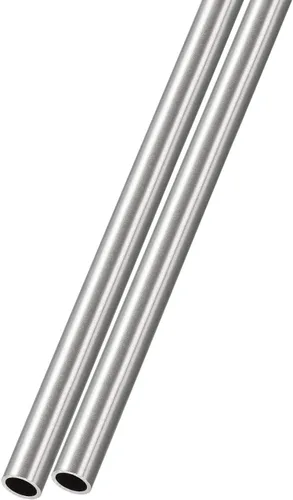 METALLIXITY Tubo de acero inoxidable 304 (0.236 in de diámetro x 0.024 in de pared T x 11.811 in de largo), 2 piezas, tubo recto - para muebles del