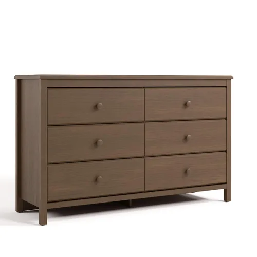 Miniatura 20 de Storkcraft - Cómoda de 6 cajones Alpine (Blanco) – Certificado GREENGUARD Gold, Cómoda blanca para dormitorio, Cajones de almacenamiento para niños