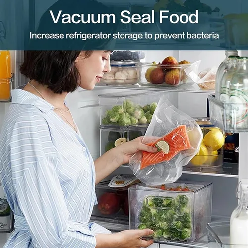 Miniatura 5 de Bolsas al vacío para alimentos sellador al vacío alimentos frescos de larga duración 20+11.0 in*236.2 in Rolls/lote Bolsas para envasador al vacío