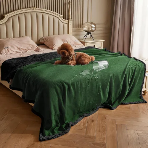 Miniatura 27 de Kritter Planet - Manta impermeable y a prueba de orina para perros grandes; manta suave, reversible y a prueba de líquidos para proteger el sofá