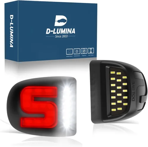 Miniatura 27 de D-Lumina Luces LED para matrícula, montaje de lámpara para Volkswagen VW Golf GTI MK4 MK5 MK6 MK7 CC Rabbit Polo EOS Phaeton Beetle Passat Scirocco