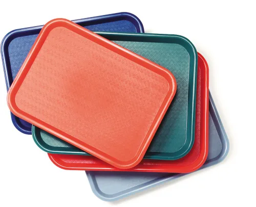 Miniatura 6 de Carlisle FoodService Products Bandeja de plástico, 12 x 16 pulgadas Azul pizarra Paquete de 2 Café Comida rápida