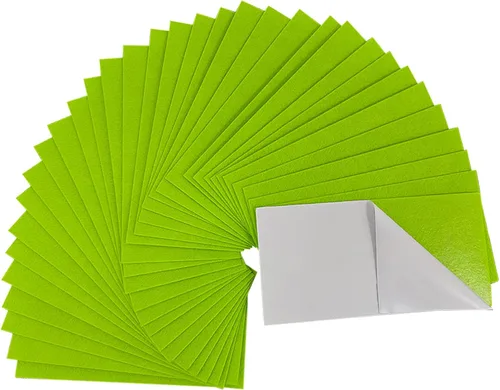 Miniatura 17 de Jtnohx Hojas de fieltro autoadhesivas, fieltro con parte trasera adhesiva, 33 piezas de 10 cm x 20 cm hojas rígidas, 33 colores hoja rígida