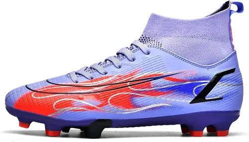 Miniatura 2 de ESXGED Botas de fútbol de alta calidad para mujer, zapatos de fútbol para hombre, zapatos de tacos cómodos para jóvenes, zapatos deportivos