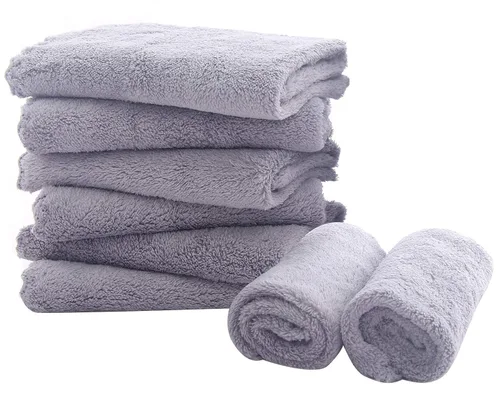 Miniatura 20 de Paquete de 8 pañitos grandes para bebés, de 20 por 10 pulgadas, son ultra absorbentes, se pueden lavar a mano, ideales para recién nacidos, toalla