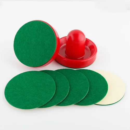 Miniatura 7 de BQSPT - Almohadillas de fieltro de mazo de hockey de aire de 3.701 in, almohadillas de repuesto para empujadores de hockey de aire, adhesivo