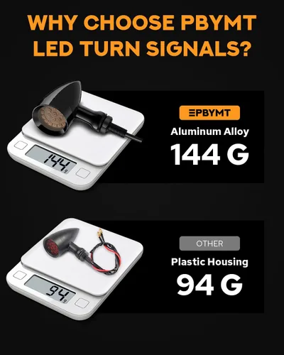 Miniatura 7 de PBYMT Luz trasera para motocicleta, 24 LED, luz trasera ámbar roja, luz trasera SMD para motocicleta, indicador intermitente compatible con Honda