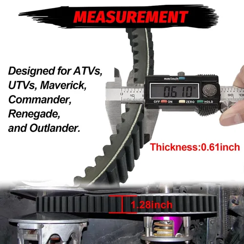 Miniatura 6 de StarknightMT Correa de transmisión – ATV UTV correa de carbono compatible con Can-Am Outlander Commander Maverick Renegade, repuesto para 422280360