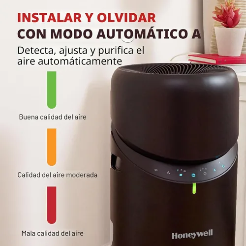 Miniatura 8 de Honeywell Allergen Plus™ - Purificador de aire HEPA 3 en 1 para el hogar, ventilador y flujo de aire ajustable para habitaciones grandes de hasta