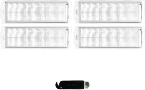INF Paquete de 4 filtros para aspiradora Xiaomi Robot 2S/Mop P/Mop Pro/XMSTJQR2S/STYTJ02YM, 4 filtros HEPA, 1 cepillo de limpieza