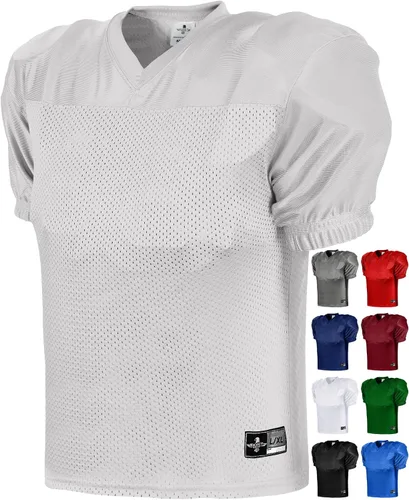 Exxact Sports Camiseta de práctica de fútbol para niños, estilo profesional, ligera y transpirable, de malla, para niños