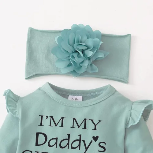 Miniatura 67 de SUNNY PIGGY Ropa para bebé recién nacida, con volantes, mameluco de algodón floral, conjunto de pantalones de algodón para niñas