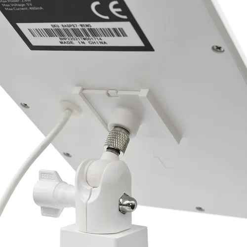 Miniatura 5 de Soporte de canalón 2 en 1 para paneles solares R-ing y cámaras, color blanco
