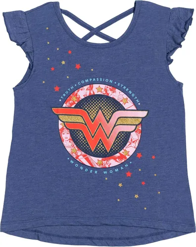 Miniatura 6 de DC Comics Wonder Woman Crossover - Conjunto de 4 piezas de pantalones cortos y leggings mixtos