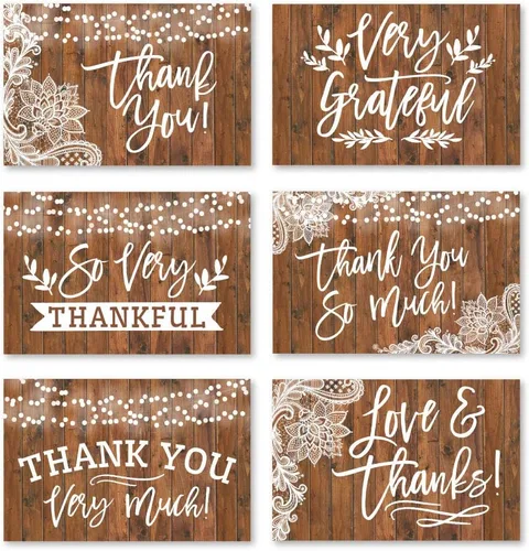 Miniatura 9 de Hadley Designs Tarjetas de agradecimiento a granel con sobres, 24 tarjetas de agradecimiento para profesores, lindas tarjetas de agradecimiento
