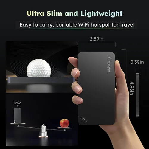 Miniatura 7 de GlocalMe U3 - Dispositivo de punto de acceso móvil 4G LTE con 10 GB de datos US/CA/MX de 30 días, punto de acceso WiFi portátil para viajes en más